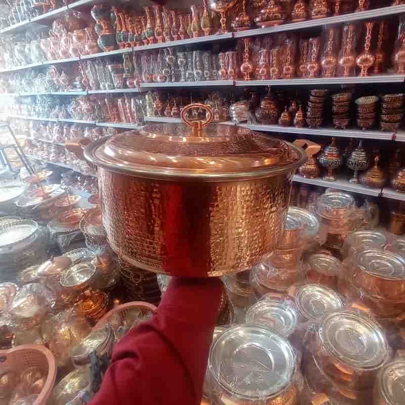 قابلمه مسی سایز ۱۶ با ابعاد استاندارد و دیواره متناسب